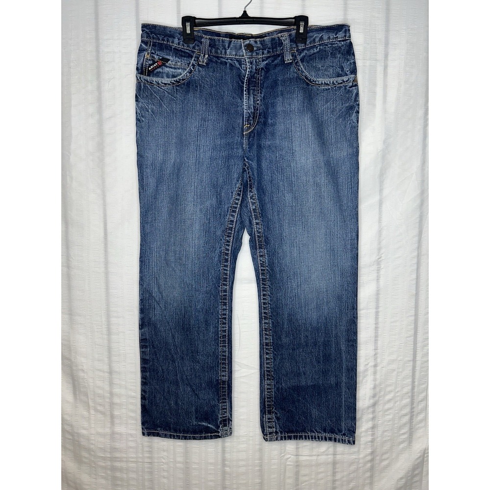 Ariat FR M4 Relaxed Boot Cut Workwear Western Denim Jeans Men's 38x30